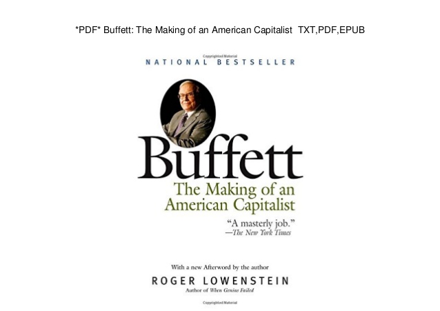 Buffett the making of an american capitalist free pdf